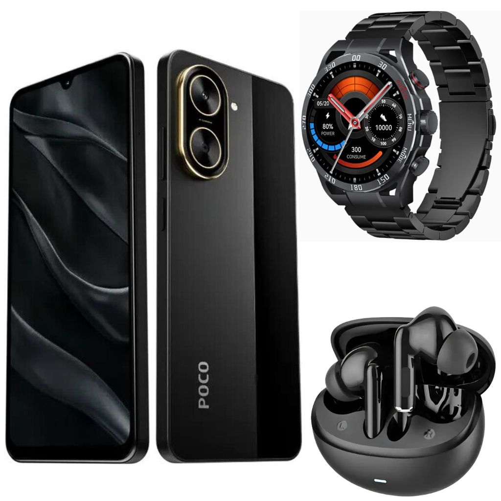 XIAOMI POCO C71 + SMARTWATCH FILWANS GTR + AUDÍFONOS G-TIDE L42