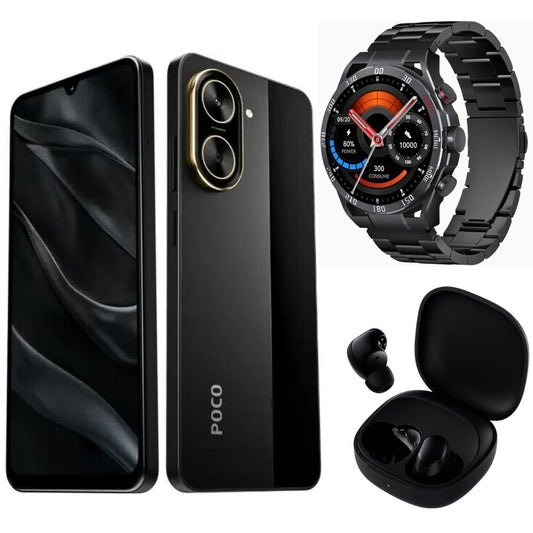 XIAOMI POCO C71 + SMARTWATCH FILWANS GTR + REDMI BUDS 6 PLAY