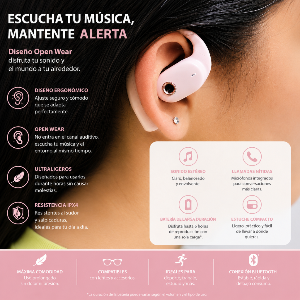 SMARTWATCH XIAOMI REDMI WATCH 6 ACTIVE (ORANGE) +BOCINA SANAG X6S (ROSA) + AUDIFONOS G-TIDE OWS8 (ROSA)