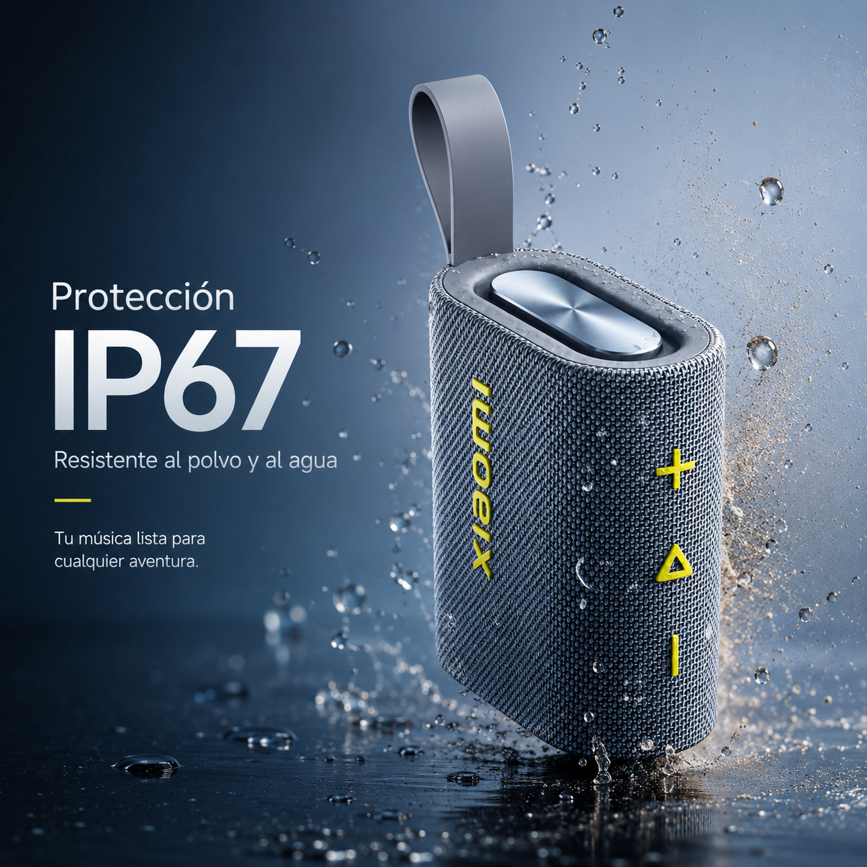 Bocina Bluetooth Xiaomi Sound Pocket 5W Portátil IP67 Bluetooth 5.4 Azul Grisáceo