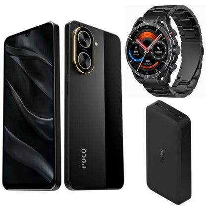 Xiaomi POCO C71 + SMARTWATCH FILWANS GTR + POWER BANK XIAOMI 20000 mAh
