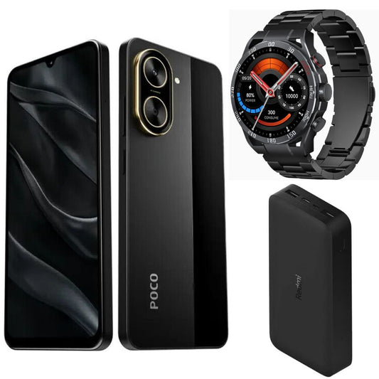 Xiaomi POCO C71 + SMARTWATCH FILWANS GTR + POWER BANK XIAOMI 20000 mAh